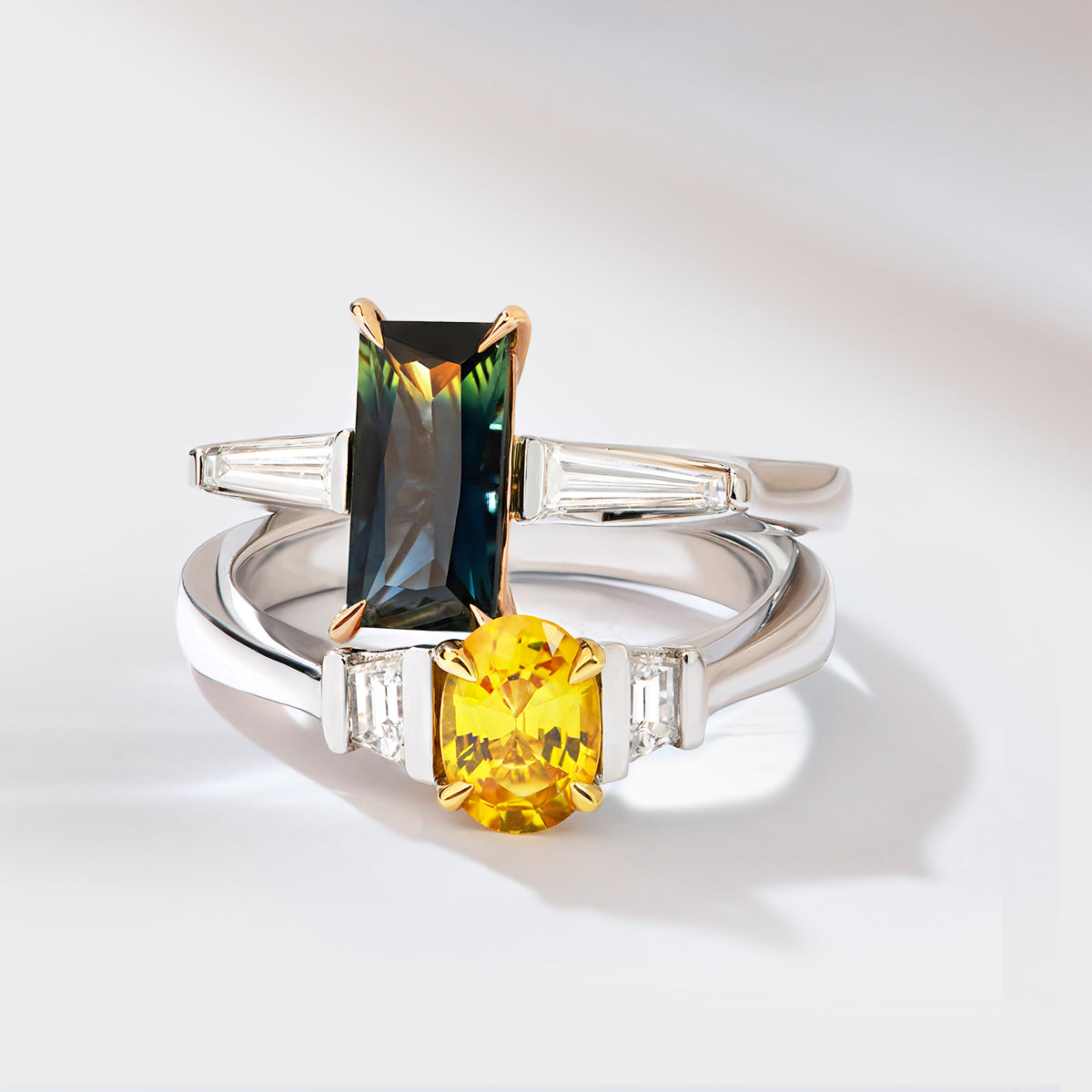Buy 5 stone antique diamond engagement ring - Kalmar Antiques