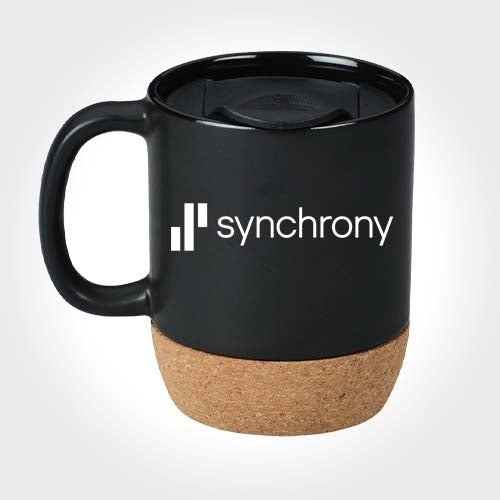 Evora 325ml (11 fl oz) Cork Base Ceramic Mug - Synchrony Private Label Shop product image