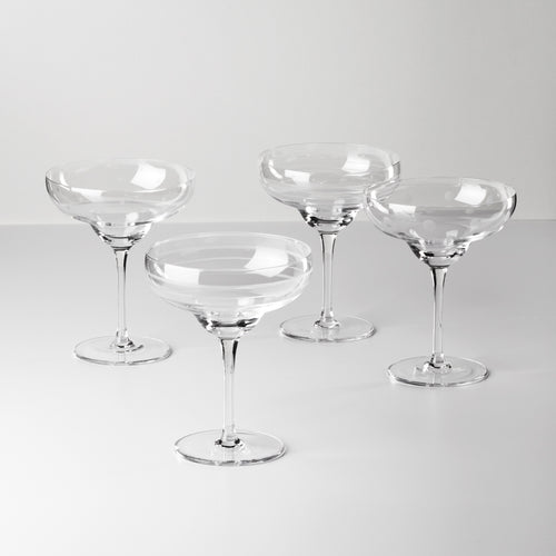 Faceted Silver & Glass Stemless Wine Glasses, Set of 4 — ZENGENIUS, INC.