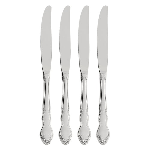 HTF Oneida Applique Deluxe Stainless Flatware ~ Set of 12 Serrated Steak  Knives