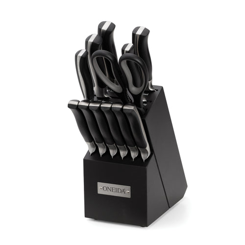 Oneida Knife Set Stainless 8 Carving Knife 6” Fork Contoura 4.5” Veg Knife