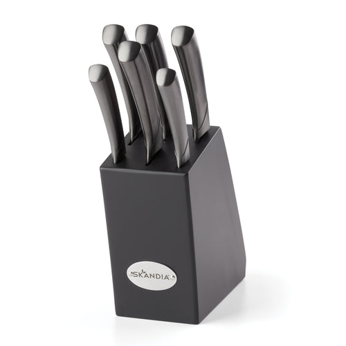 Skandia Reflections 6 Piece Glass Block Knife Set – Oneida