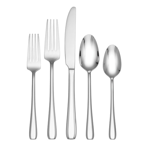 20pc Squared Straight Flatware Set Black - Room Essentials™