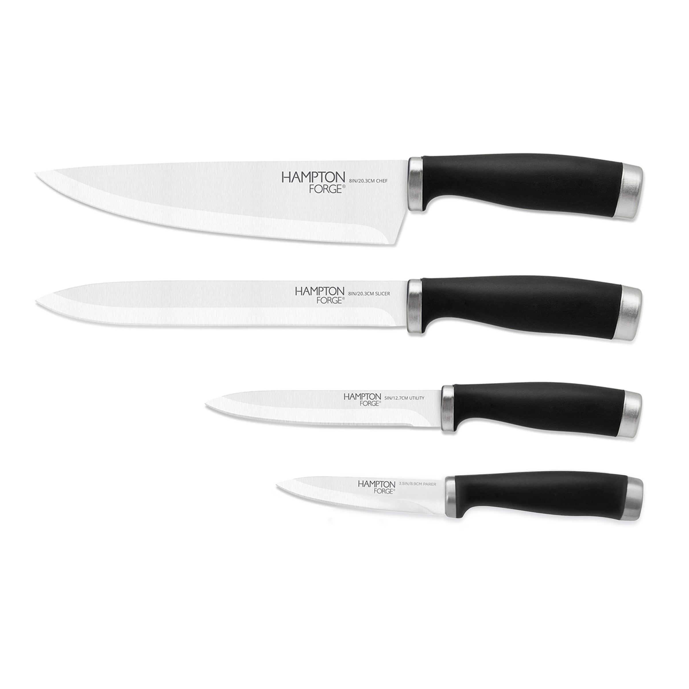 Hampton Forge Skandia Reflections 6-Piece Glass Block Knife Set