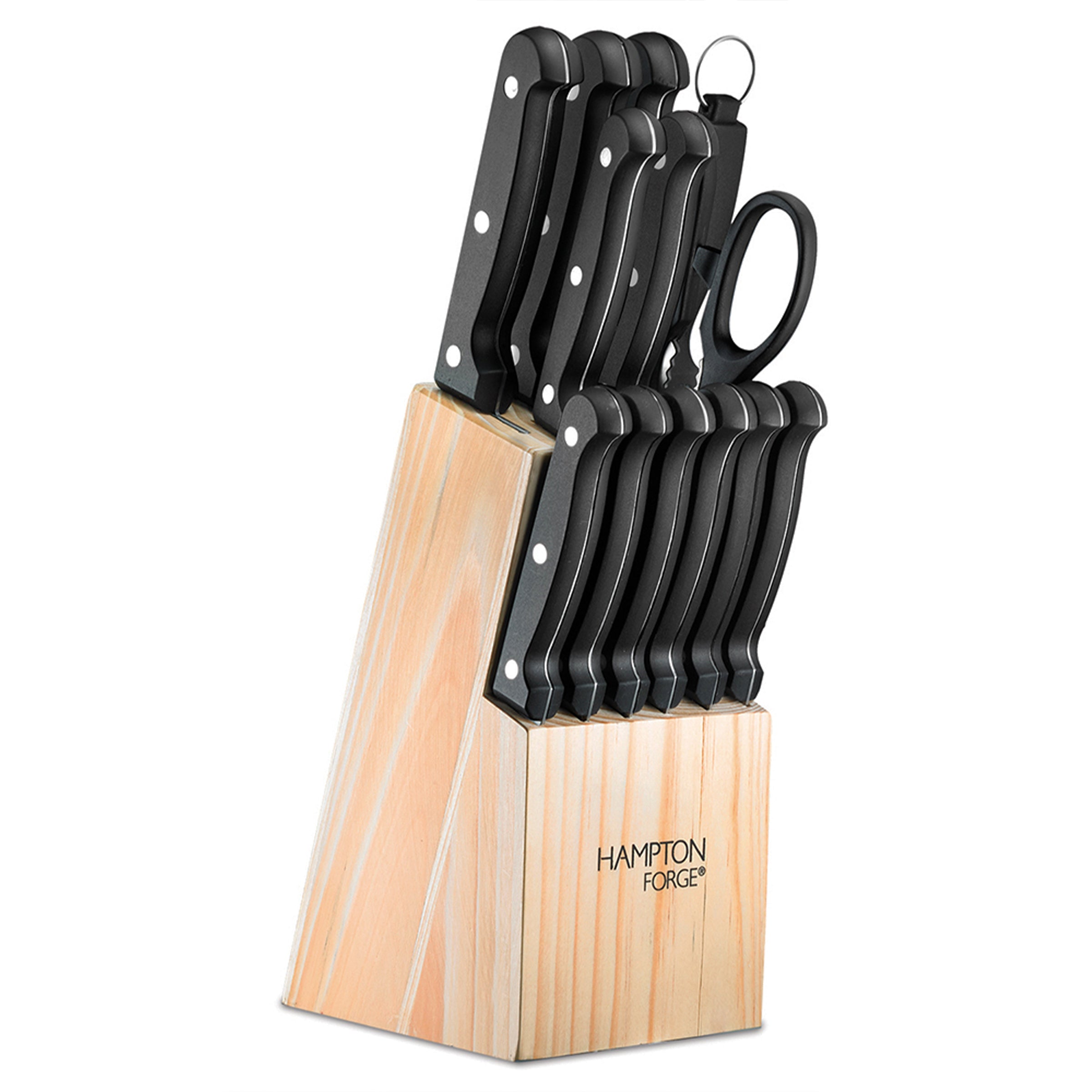 Epicure Cool Grey 15 Piece Block Set - Hampton Forge