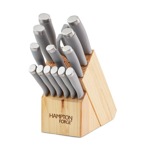 Hampton Forge Epicure Black 17 Piece Cutlery Block Set