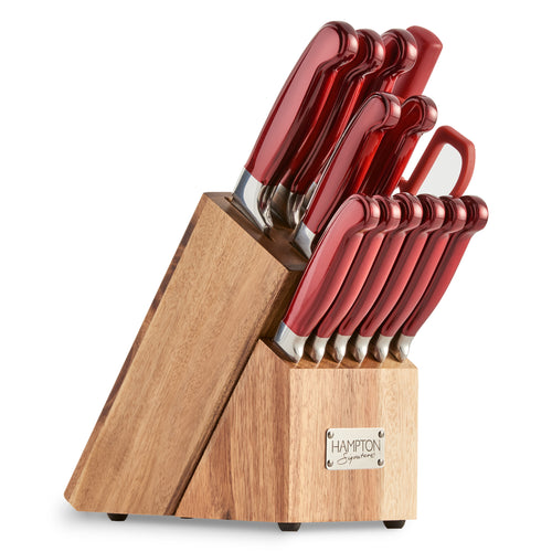 14-Piece Cutlery Block Set With Built-In Sharpener – Oneida