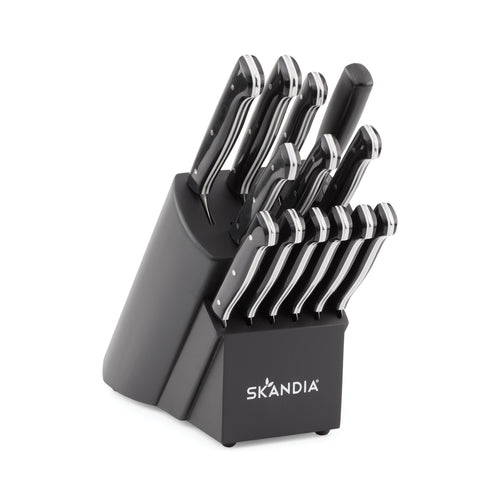 Skandia Reflections 6 Piece Glass Block Knife Set - Hampton Forge