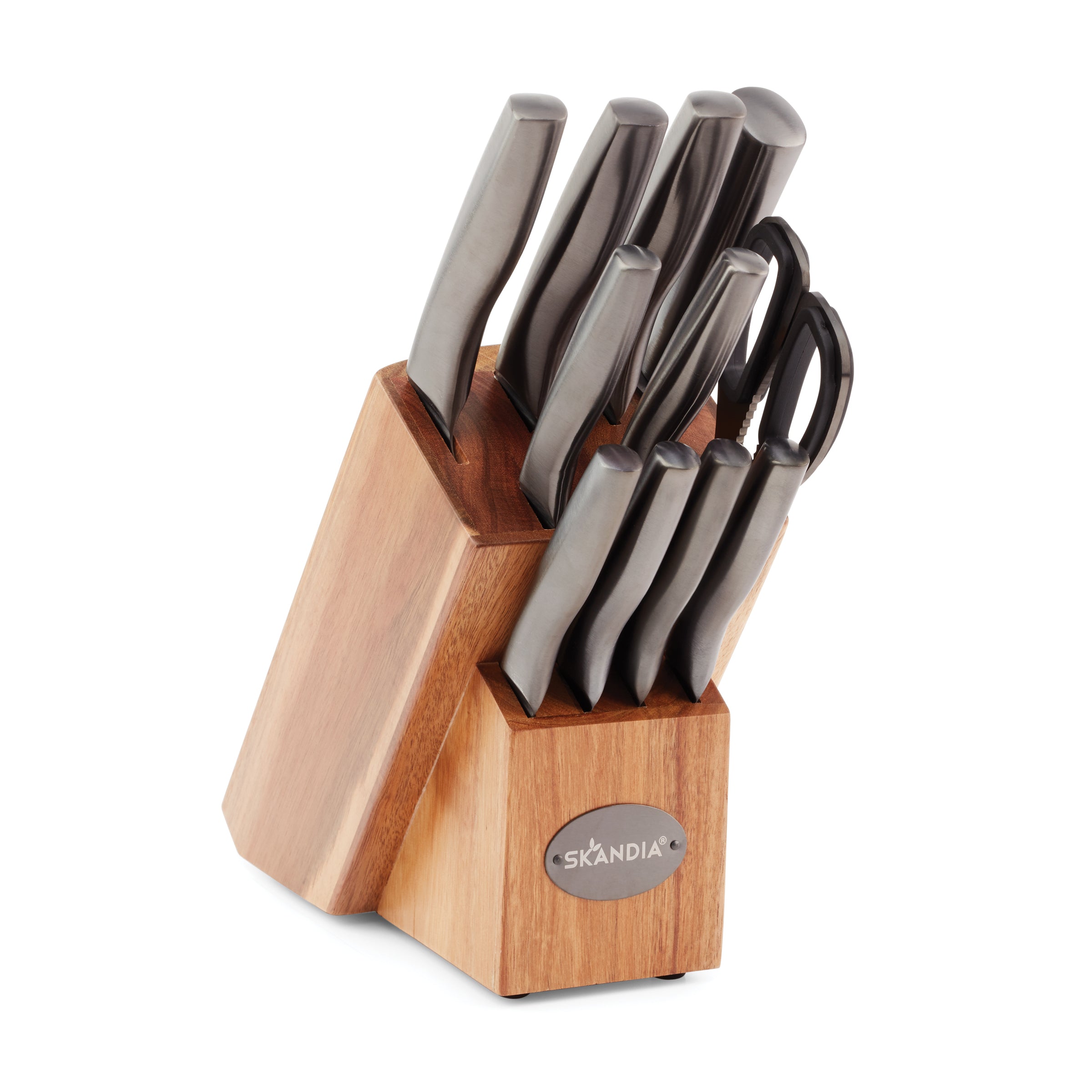 14-Piece Cutlery Block Set With Built-In Sharpener – Oneida