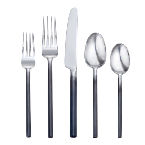 Skandia Zephyr Black 45 Piece Flatware Set - Hampton Forge