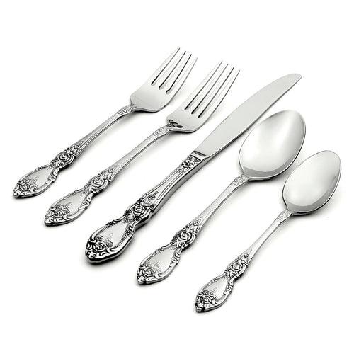 Storm Black 20 Piece Everyday Flatware Set – Oneida