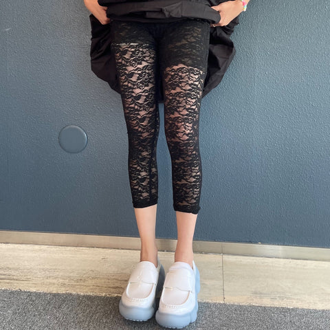 OPEN Yy レースレギンスFLORAL LACE LEGGINGS - メルカリ