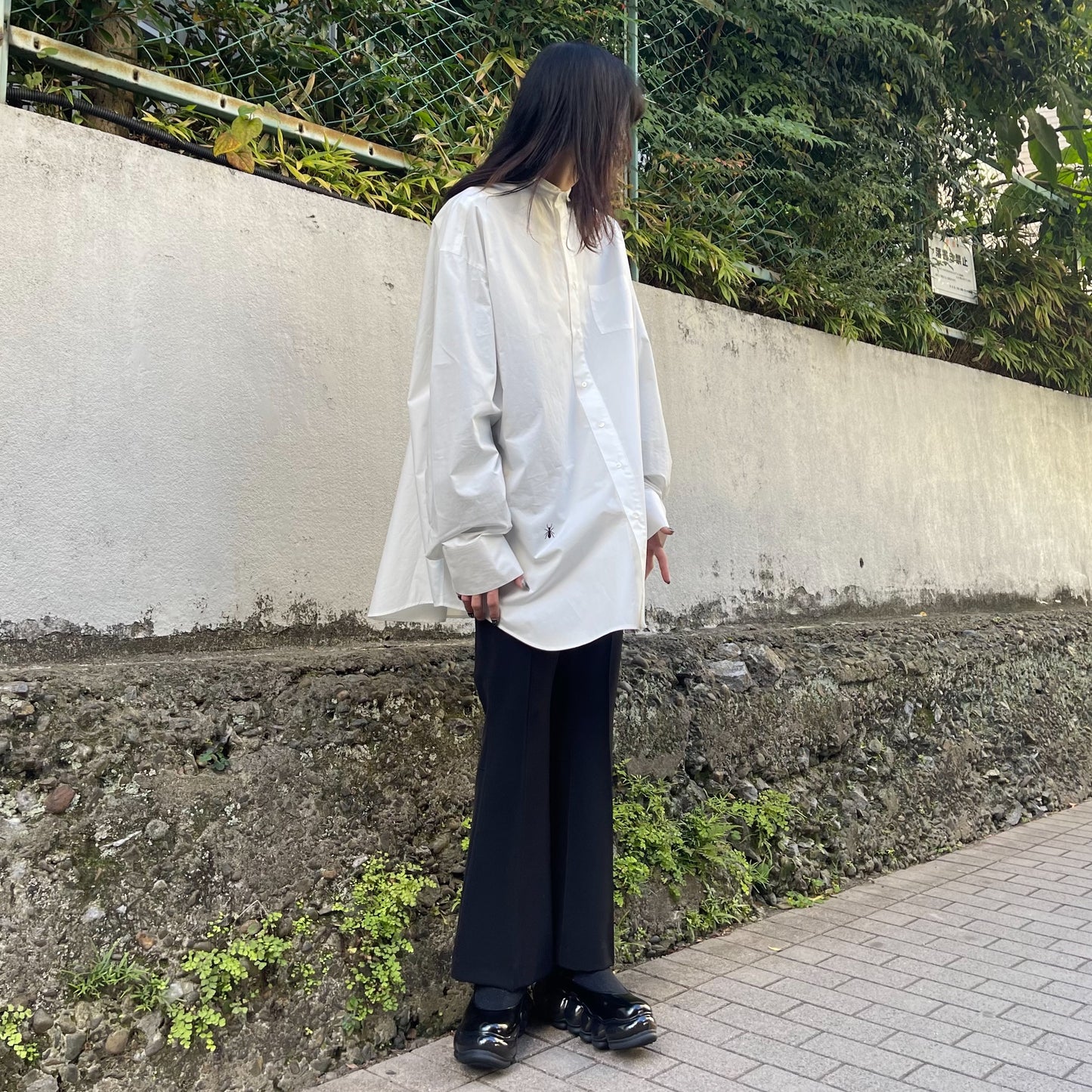 Pintucked trousers-smooth / black / パンツ | シープ / SHEEP