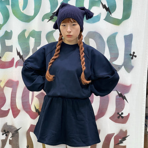 Side kicks sweat dress / NAVY / スウェットワンピース | シープ / SHEEP | SIIILON