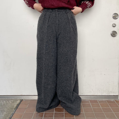 fgulling wool pants / charcoal / ウールスラックス | シープ / SHEEP ...