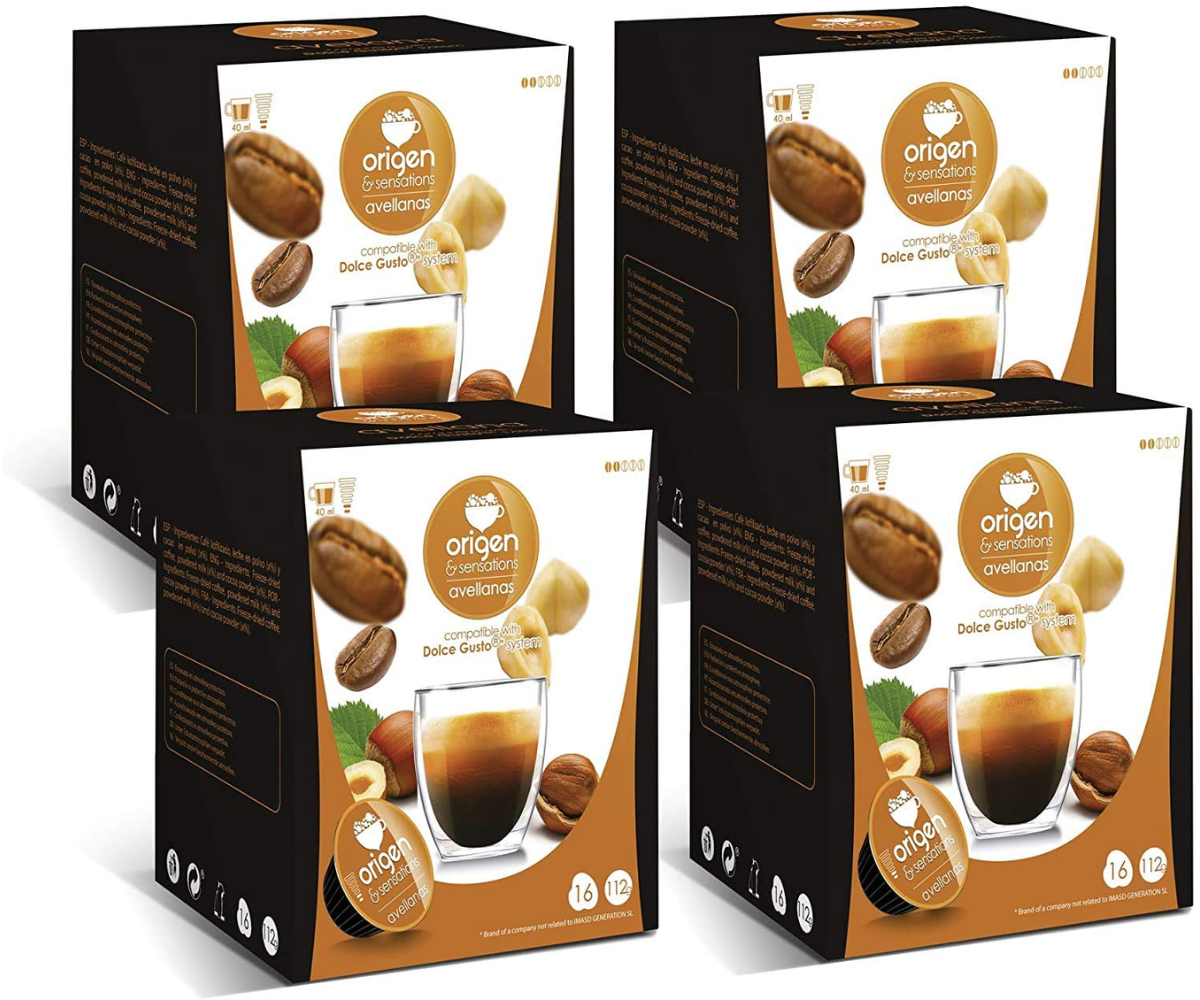 Dolce Gusto - Cápsulas de café compatibles | 2 x 16 intensas | 2 x 16 extra  intensas | Cápsulas de café espresso fuertes para Dolce Gusto | 64