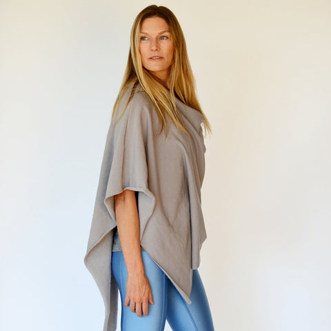 grey poncho, modal poncho, black modal poncho, sqn poncho