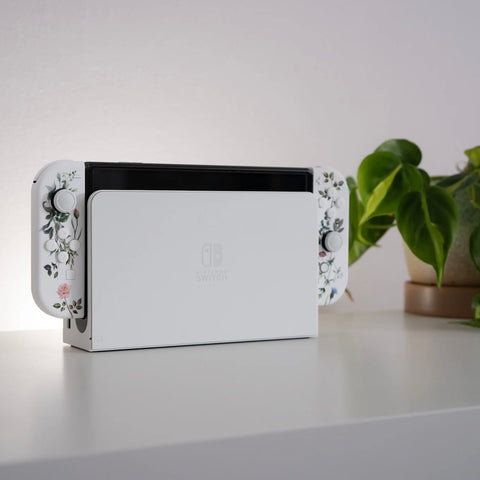 Nintendo Switch With Floral Print.