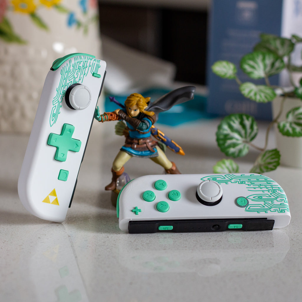 Custom The Legend of Zelda Breath of the Wild Themed Nintendo Switch  Joy-Con JoyCon Controllers with Grip -  Italia