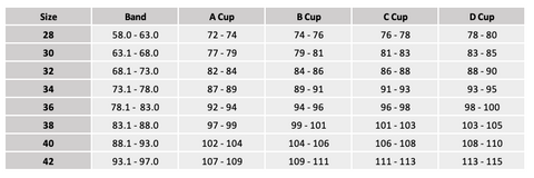 Size Chart – Rossana