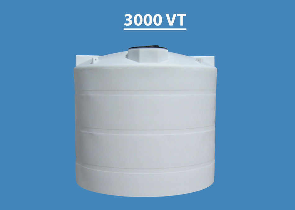 3000 Gallon Plastic Water Storage Tank, Long-Term Water Storage