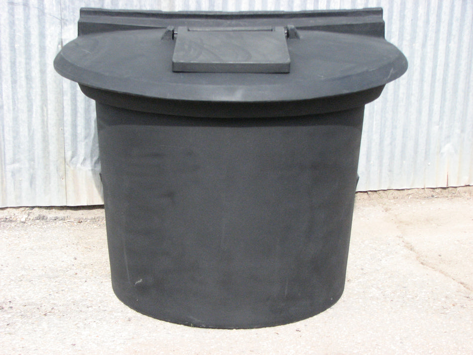 300 Gallon Commercial Trash Can With LId and Hatch – All About Tanks