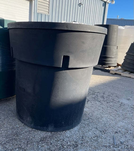 300 Gallon Commercial Trash Can With LId and Hatch – All About Tanks