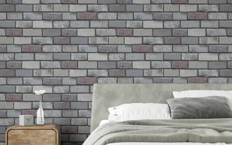 Brick Wallpaper Bedroom