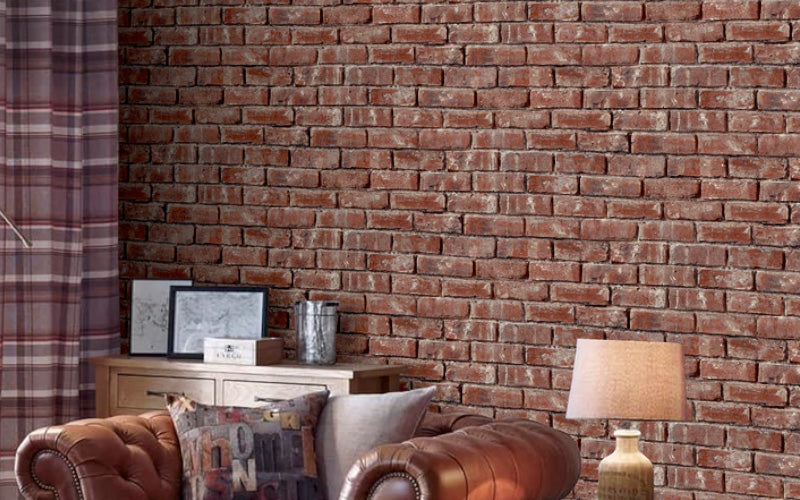 Brick Wallpaper Livingroom