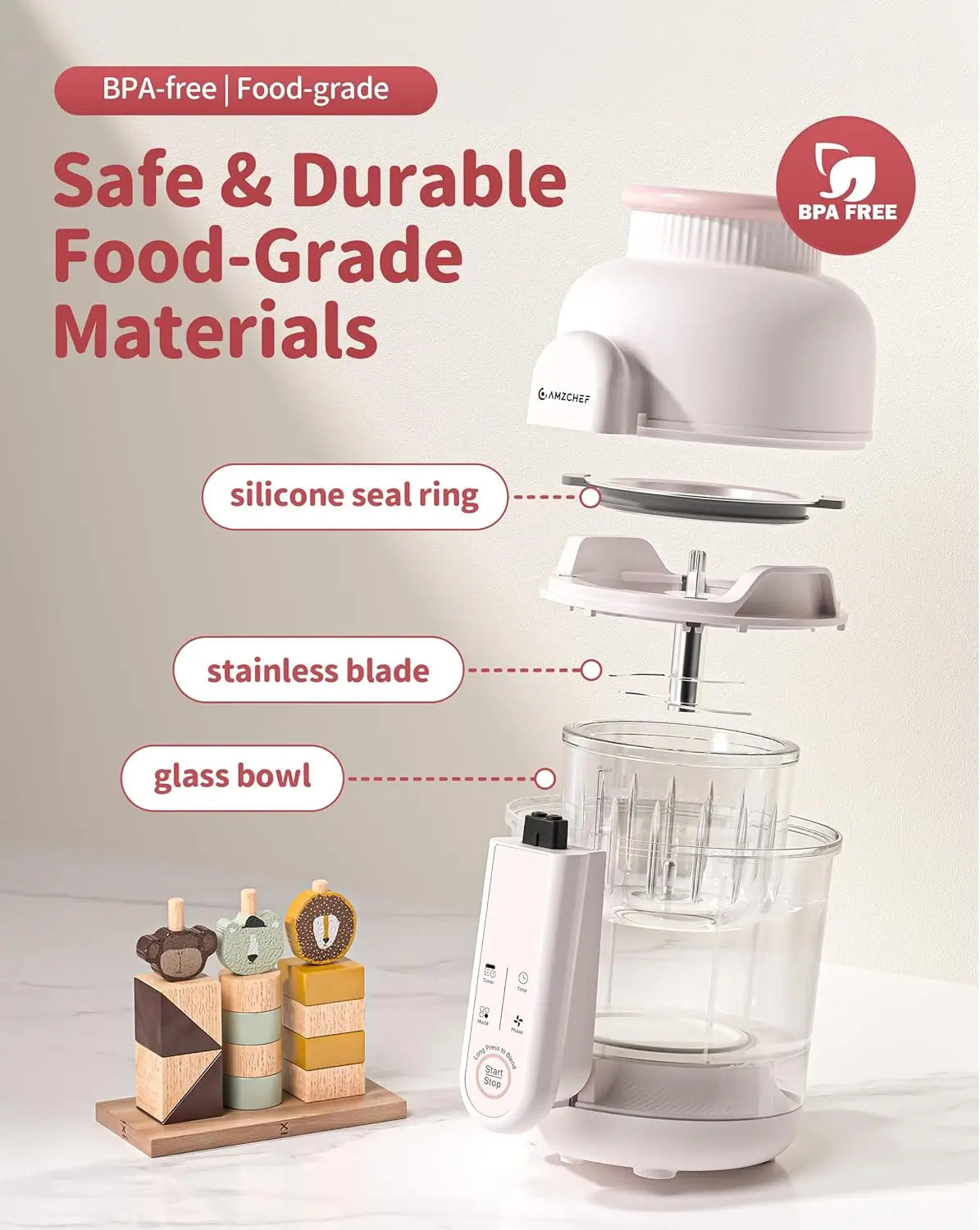 Food-grade safe and durable