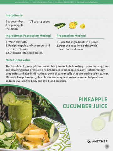 Pineapple Cucumber Juice