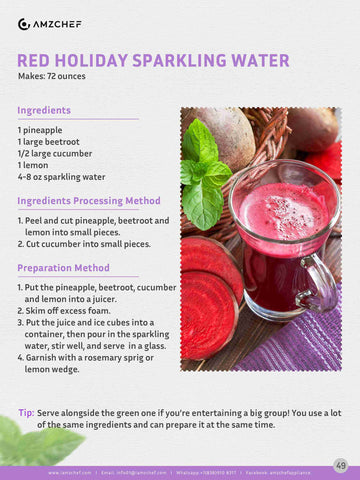Red Holiday Sparkling Water