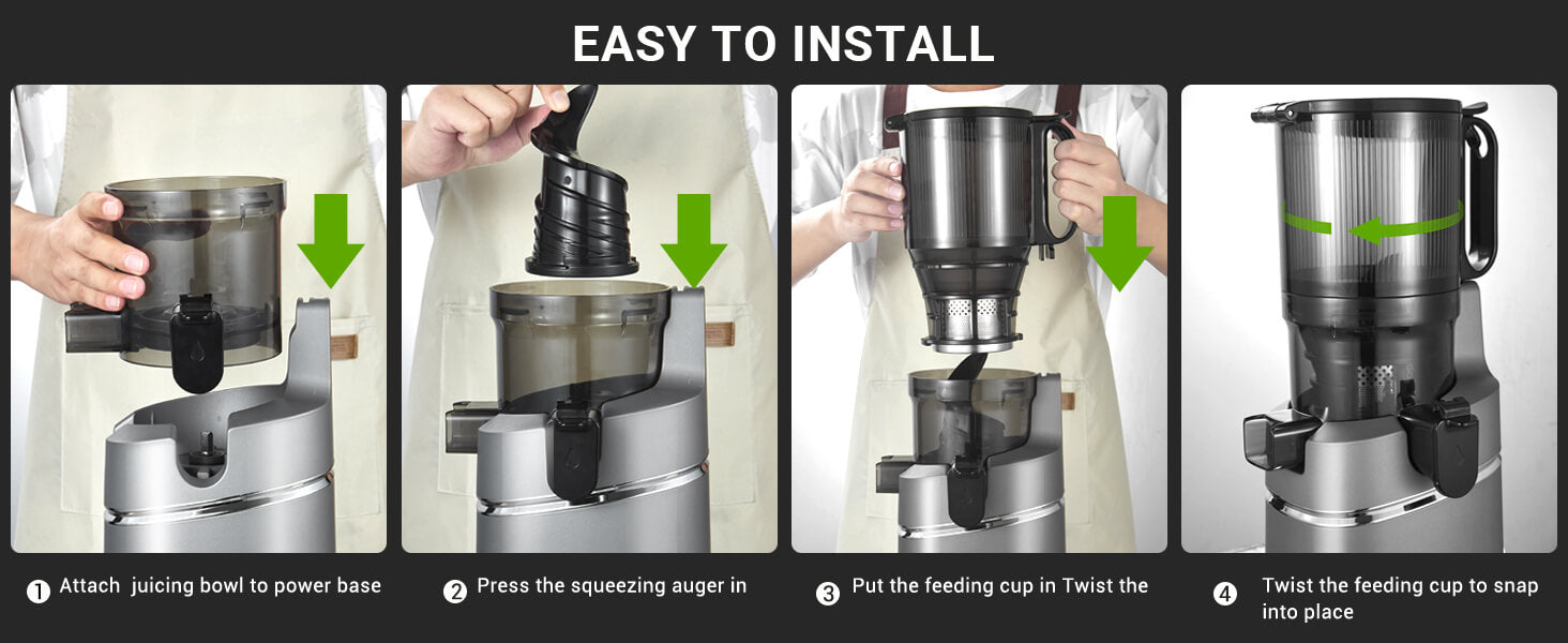 slow juicer easy to install