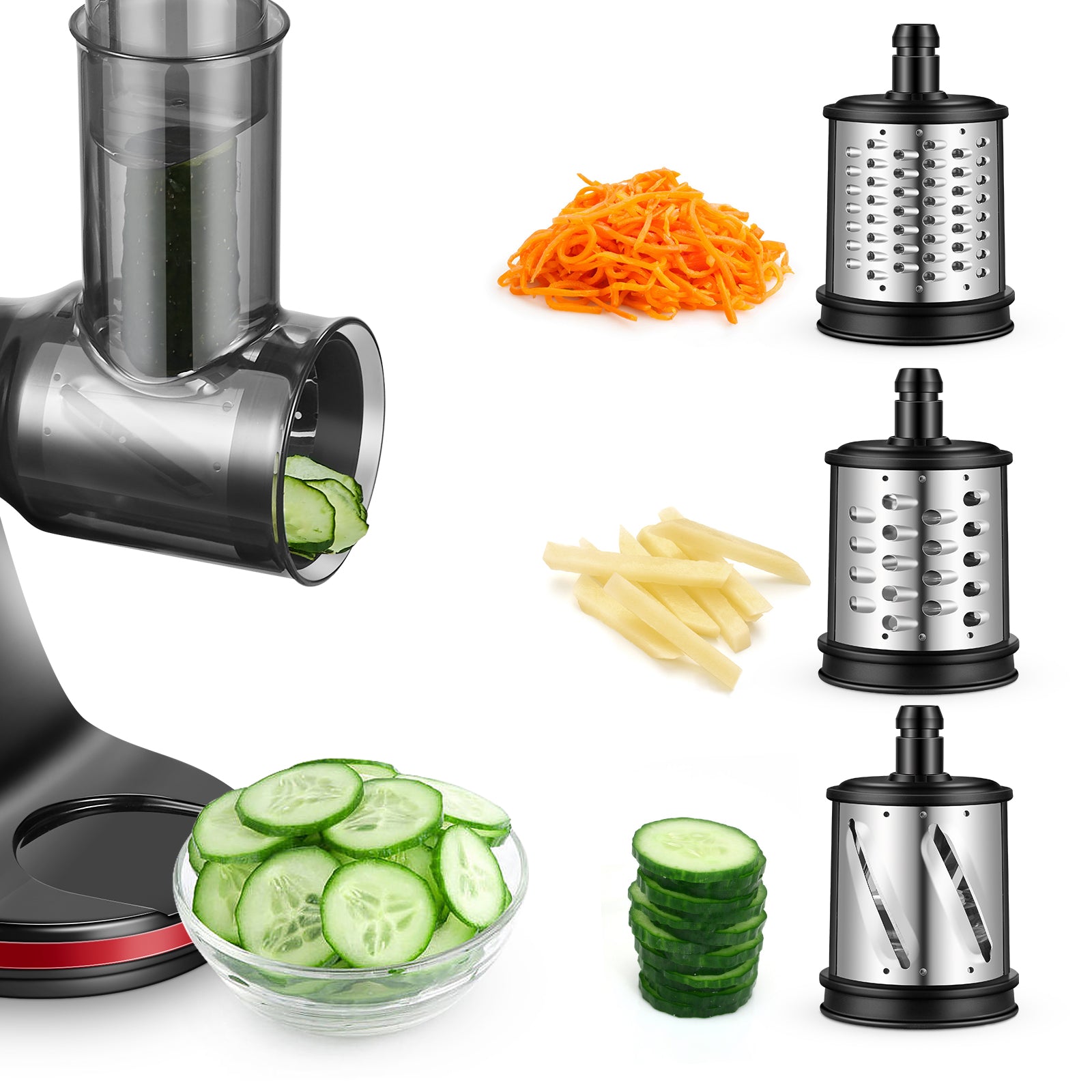 AMZCHEF Slow Juicer Metal Food Grinder Attachment