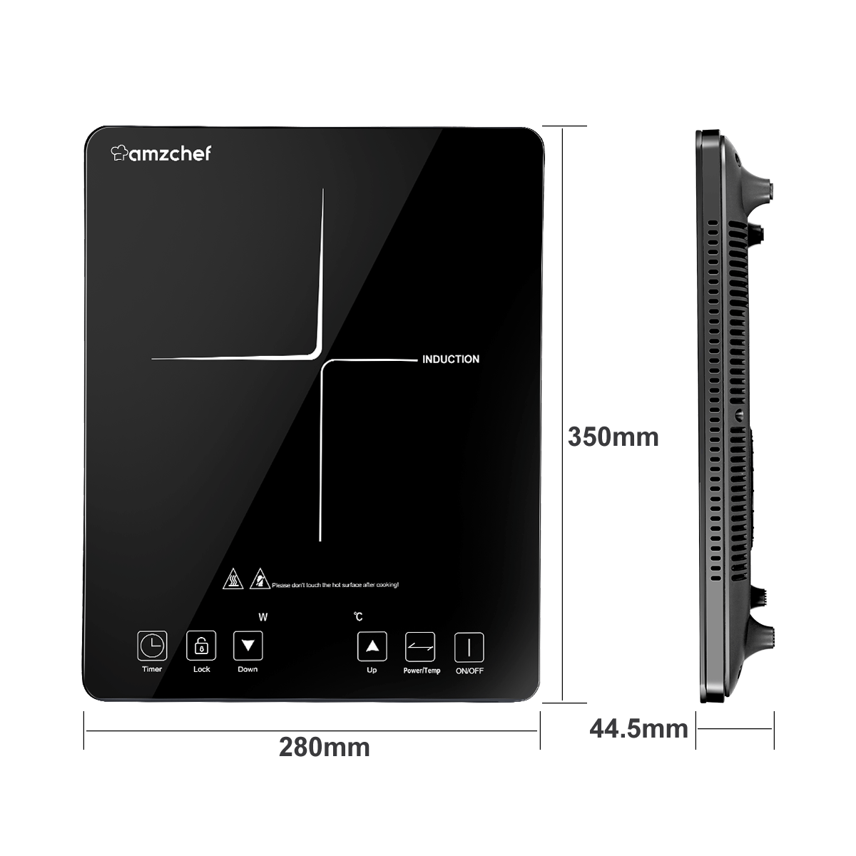 AMZCHEF Induction Range 30 Inch Built-in Countertop with 4 Burners