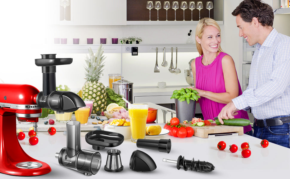 Slow Masticating Juicer Attachment For Kitchenaid Stand Mixers -  Efficiently Extracts Maximum Nutrients From Fruits And Vegetables -  Compatible With All Models - Perfect For Health-conscious Cooks - Temu