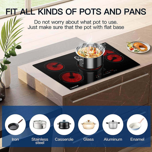 Xia Xin household double-headed induction cooktop flat concave high-power  commercial electric ceramic stove 3500W