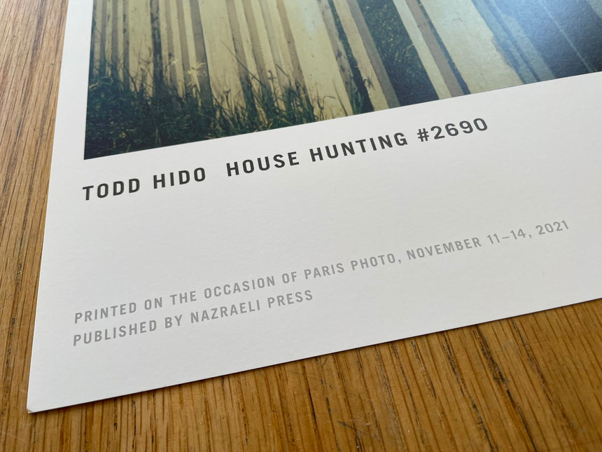 Todd Hido House Hunting. サイン本-