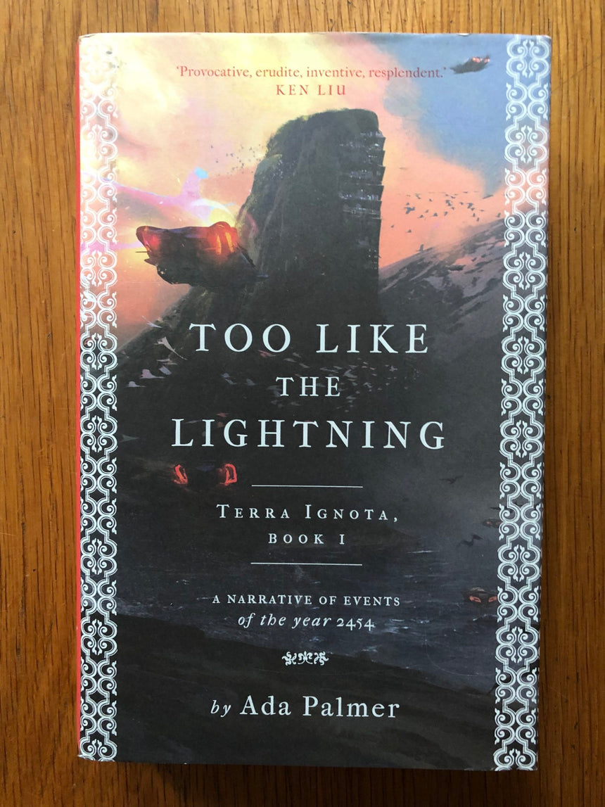 Buy Too Like the Lightning signed 1st edition book Ada Palmer – Setanta  Books