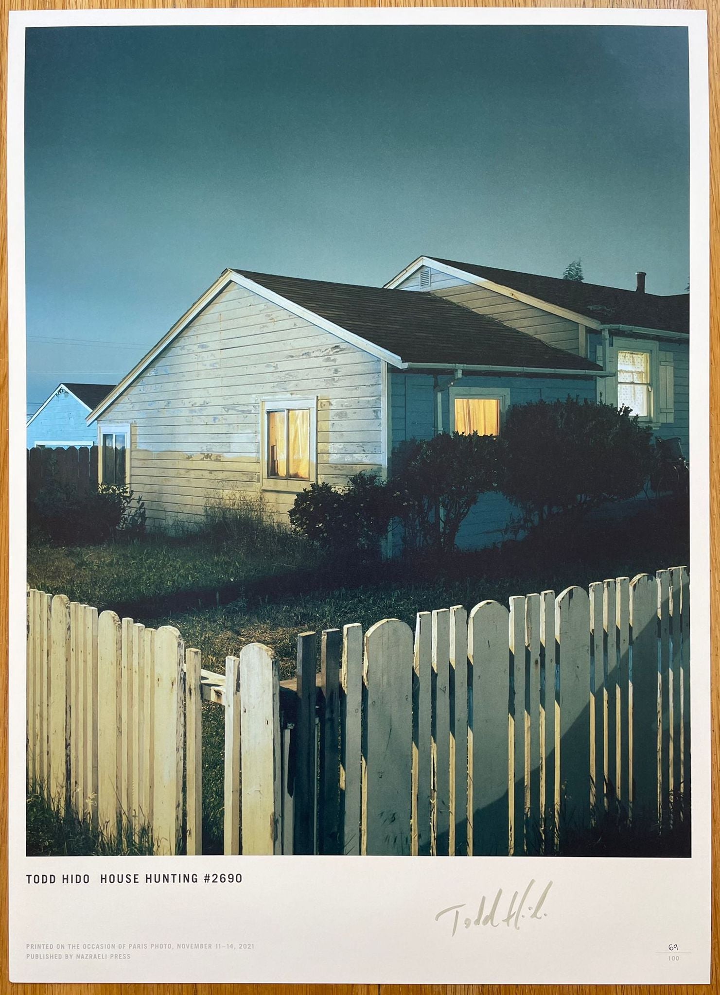 Buy print #11542 FROM THE SERIES HOUSE HUNTING by Todd Hido signed 