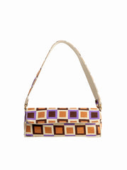 Geometric checkered Shoulder Bag