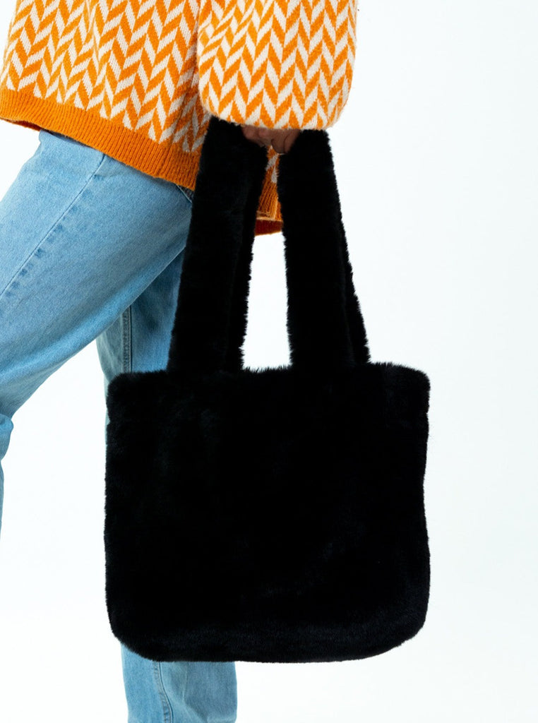 My Accessories London Tote bag grand format en nylon rembourré Noir, Second Hand Louis Vuitton Macassar Bags