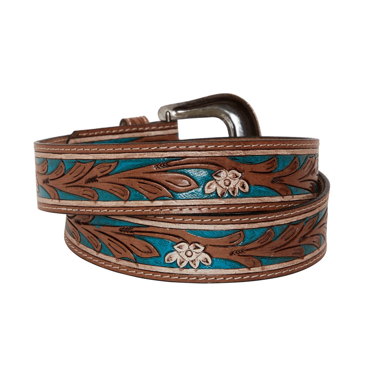 Cobalt Sea Hand Tooled Belt – Holmes & Hide