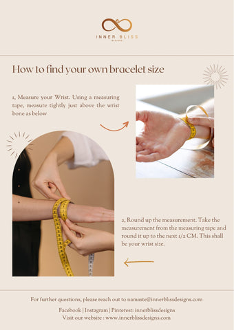Find Your Wrist Size - Inner Bliss Designs