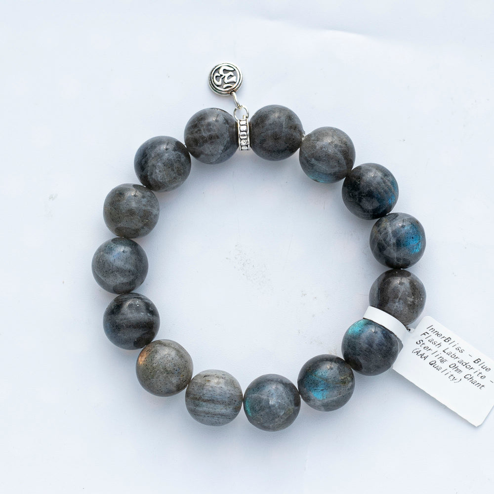 Blue Flash Labradorite Bracelet – CRYSTALSxLOGAN