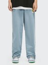 Men's Streetwear Double Color Side Slit Pants