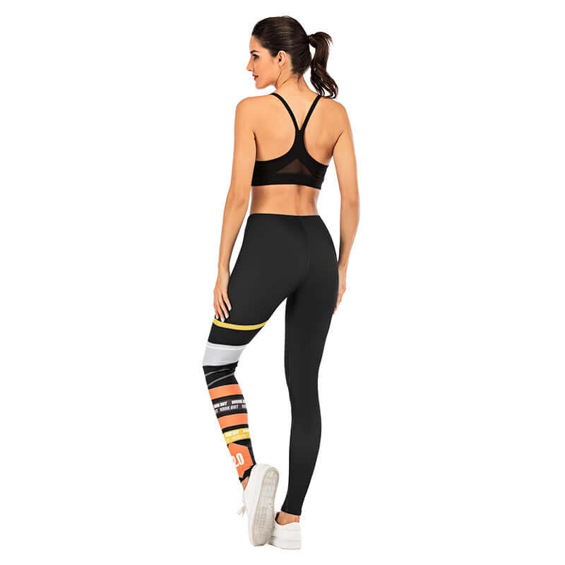 3D Printed Ice Silk Hip Lifting Sport Yoga Pants