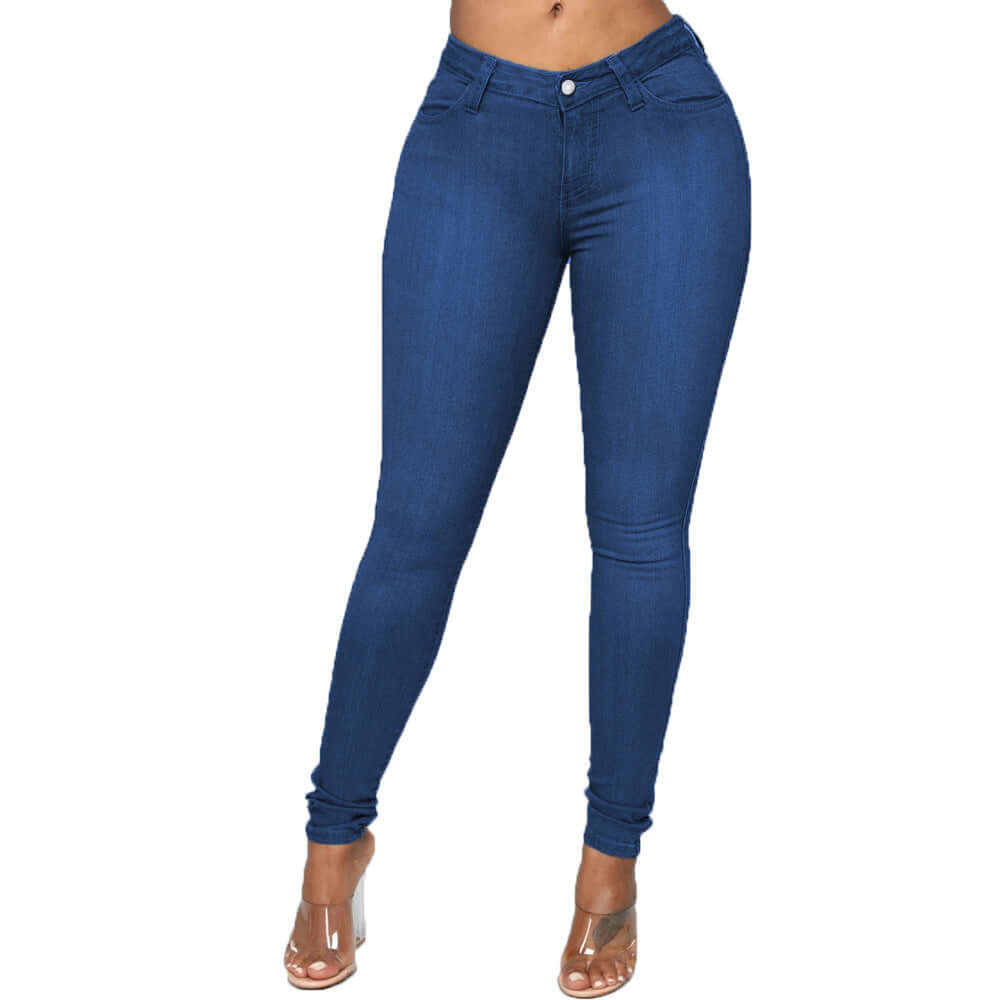 2021 High Elastic Denim Required Fashion Women Wear Jeans Plus Size