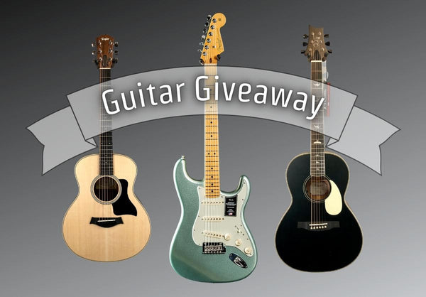 Guitar giveaway graphic