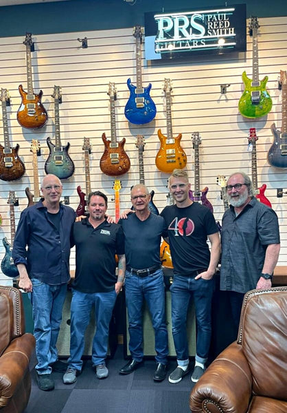 Left to Right: Paul Reed Smith, Jim Cullen, Dave Rogers, Tylor Fischer and Matt Hallum